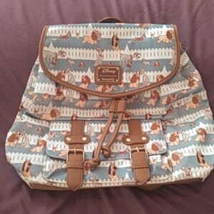 Disney Loungefly Lady and the Tramp Backpack Pre-owned Excellent Condition